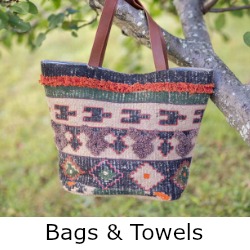 Backwoods collection handbags and towels